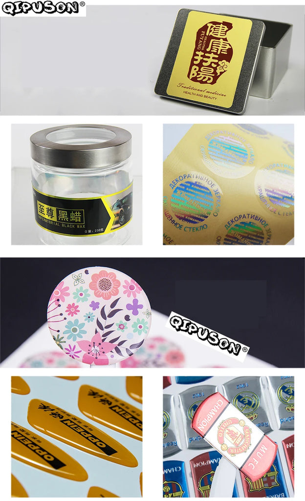 Personalised Wedding Stickers Clear Adhesive Round Label BGJ107