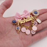 Muslim Baby Pink Brooch Pin - Customised Mashallah Allah