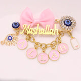 Muslim Baby Pink Brooch Pin - Customised Mashallah Allah