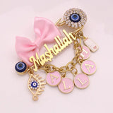 Muslim Baby Pink Brooch Pin - Customised Mashallah Allah