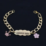 Muslim Stainless Steel Baby Child Bangles Bracelets