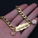 Muslim Stainless Steel Baby Child Bangles Bracelets