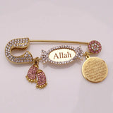 Customized Islamic Ayatul Kursi Baby Pin Brooch