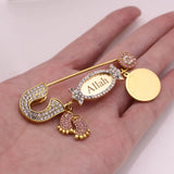Customized Islamic Ayatul Kursi Baby Pin Brooch