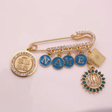 Islamic Quran Four Qul Suras Allah Baby Brooch Pin