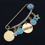 Custom AYATUL KURSI Stainless Steel Baby Pin