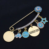 Custom AYATUL KURSI Stainless Steel Baby Pin