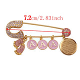 Pink Ayatul Kursi Baby Pin Brooch