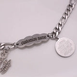 Customizable Arabic Islam Crescent Moon Star Amulet Quran Baby Bracelet
