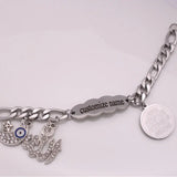 Customizable Arabic Islam Crescent Moon Star Amulet Quran Baby Bracelet