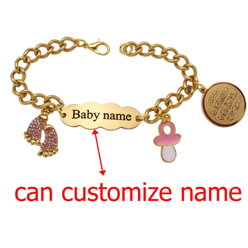 Muslim Quran Vanyakad Stainless Steel Baby Child Bangles