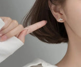 925 Silver Star Crown Stud Earrings