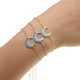 Moon Statement Bracelet for Women Bohemia Double Horn Pendant