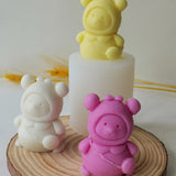 Bear Candle Moulds Silicone Epoxy Resin Jewelry Making Plaster Mold
