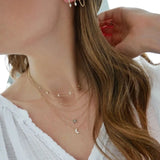 Moon Star Heart Charm 925 Sterling Silver Necklace