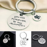 Mini Cat Charm Keychain DIY Engraved Keyring Birthday