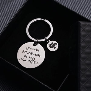 Mini Cat Charm Keychain DIY Engraved Keyring Birthday