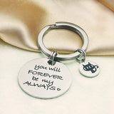 Mini Cat Charm Keychain DIY Engraved Keyring Birthday