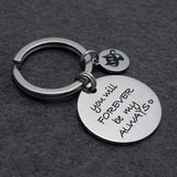 Mini Cat Charm Keychain DIY Engraved Keyring Birthday