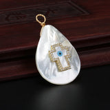 Religious Cross Eye Charm Pendant Choker Necklace