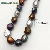 Dark Peacock Baroque Pearl Bracelet Bangle Hook Earring Set