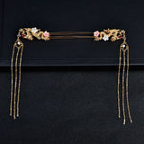 Tassel Dragon Flower Hair Sticks - Women's Jewelry
