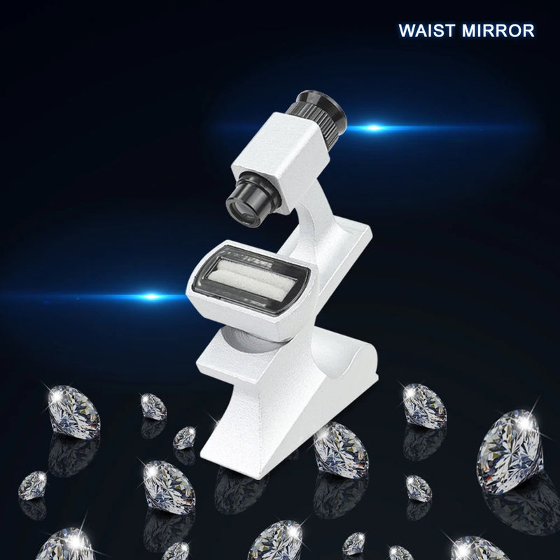 Metal Magnifying Diamond Waist Prism Portable Jewelry Mirror Viewer