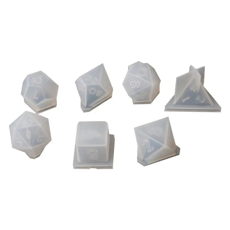 7 Shapes Dice Fillet Square Triangle Silicone Mold DIY Mold