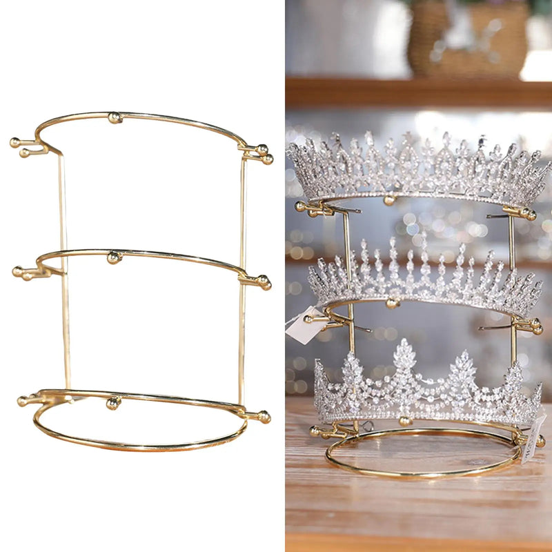 Bridal Headdress Holder Three Layer Durable for Bangle