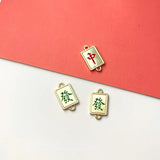 DIY Chinese Alloy Jewelry Material Double Hoop Earrings Red Blessing Koi Pendant