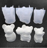 Mouse Silicone Mold for DIY Crystal Glue Decoration