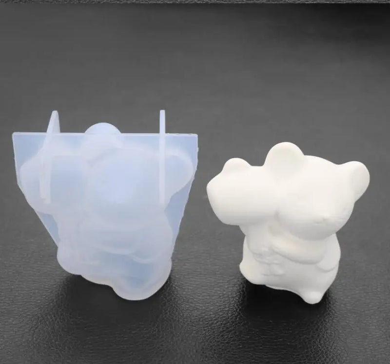 Mouse Silicone Mold for DIY Crystal Glue Decoration
