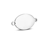 DIY Double Oval Tags 12*22mm 50pcs Stainless Steel