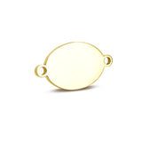DIY Double Oval Tags 12*22mm 50pcs Stainless Steel