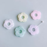 DIY Flower Earrings Resin Frosted Flower Jewelry Accessories