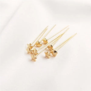 14K Filled T Word Needle Jewelry Materials