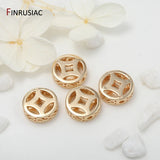 Brass Metal Plated Flower Spacer Beads for Jewelry Making