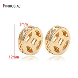 Brass Metal Plated Flower Spacer Beads for Jewelry Making