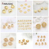 Brass Metal Plated Flower Spacer Beads for Jewelry Making