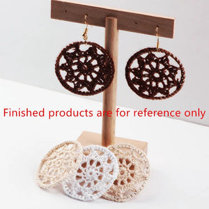 DIY Jewelry Earring Pendant Accessory Colorful Nylon Flower Decoration 30pcs/lot