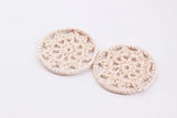 DIY Jewelry Earring Pendant Accessory Colorful Nylon Flower Decoration 30pcs/lot