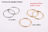 Alloy Geometry Round Shape Metal Charms for Earrings/Pendants