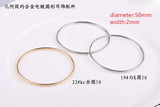 Alloy Geometry Round Shape Metal Charms for Earrings/Pendants