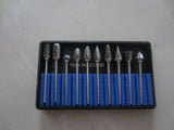 10pcs Carbide Rotary Files Engraving Bit Carbide Burrs Drill Die Grinder Carving
