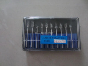 10pcs Carbide Rotary Files Engraving Bit Carbide Burrs Drill Die Grinder Carving