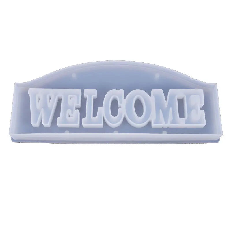 DIY Welcome Letter Silicone Mold Crystal Epoxy Mold Welcome Decoration