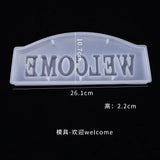 DIY Welcome Letter Silicone Mold Crystal Epoxy Mold Welcome Decoration