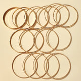 Bohemia Wide Surface Bracelets Set for Women Charm Geometric Metal Alloy Bangles