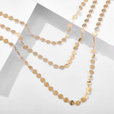 Bohemian Round Sequins Multilayer Choker Necklace for Women