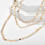 Bohemian Round Sequins Multilayer Choker Necklace for Women